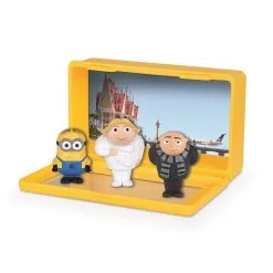 3 Minis Figurines Minions La Rencontre De Dru Et Son Frère Dru - Moi Moche Et Méchant Soldes