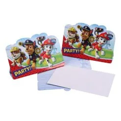 8 Invitations & Enveloppes Pat' Patrouille - Paw Patrol Soldes