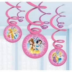 Décorations De Fête Tourbillonnantes Princesses Disney - Blanche Neige Et Les Sept Nains Soldes