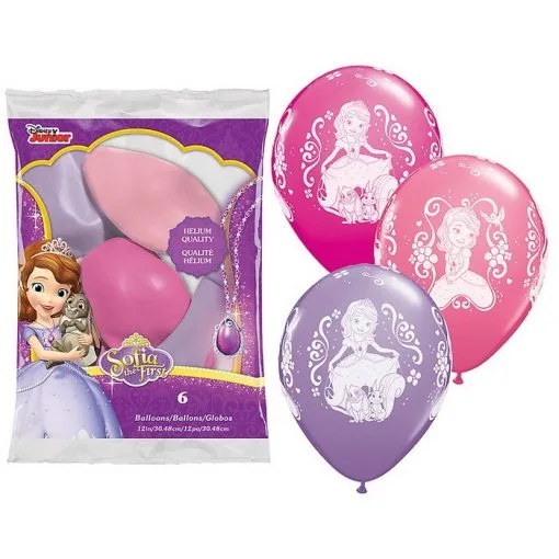 Lot De 6 Ballons Princesse Sofia - Princesse Sofia Soldes -Moi Moche Et Méchant Soldes Boutique lot de 6 ballons princesse sofia princesse sofia soldes 31