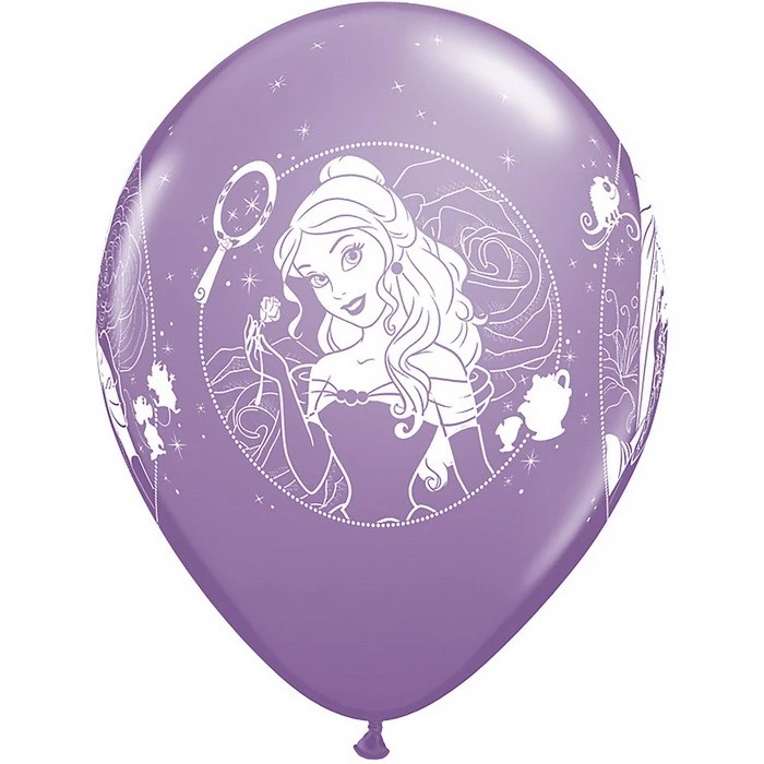 Lot De 6 Ballons Princesses Disney - La Belle Et La Bete Soldes 6 Lot De 6 Ballons Princesses Disney - La Belle Et La Bete Soldes – Image 4