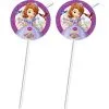 Lot De 6 Pailles Flexibles Princesse Sofia - Princesse Sofia Soldes