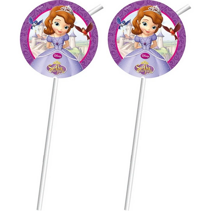 Lot De 6 Pailles Flexibles Princesse Sofia - Princesse Sofia Soldes 3 Lot De 6 Pailles Flexibles Princesse Sofia - Princesse Sofia Soldes