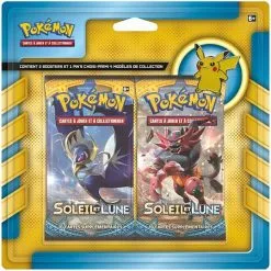 Pack 2 Boosters Pokémon Soleil & Lune 01 Pikachu (+ Pins) - Pokémon Soldes